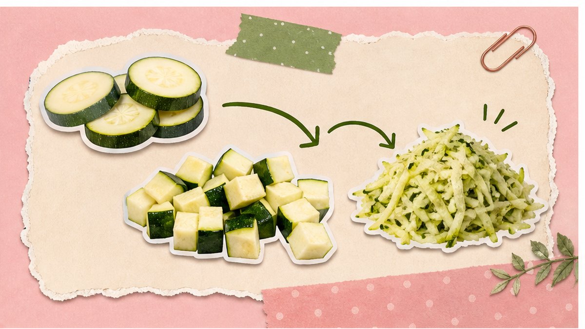 Кабачки, нарезанные кружками и кубиками для зимних заготовок