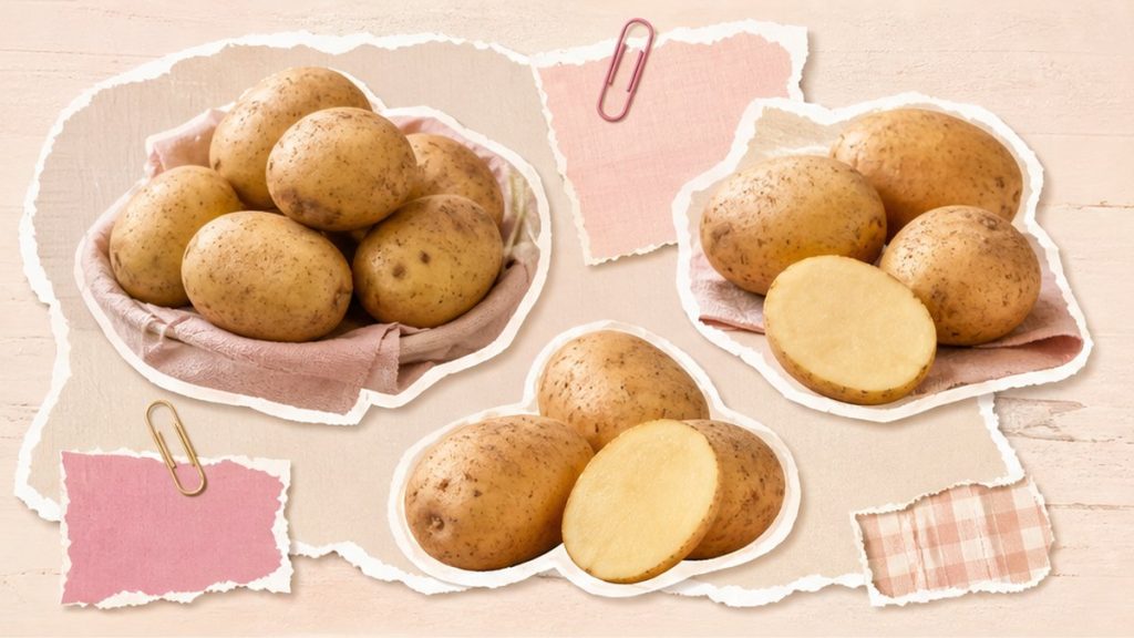 Как приготовить из картошки – стикеры клубней, сковороды и оладий на кремово-розовой поверхности