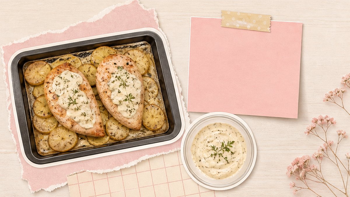 Стикеры запеканки куриной грудки с картофелем в духовке