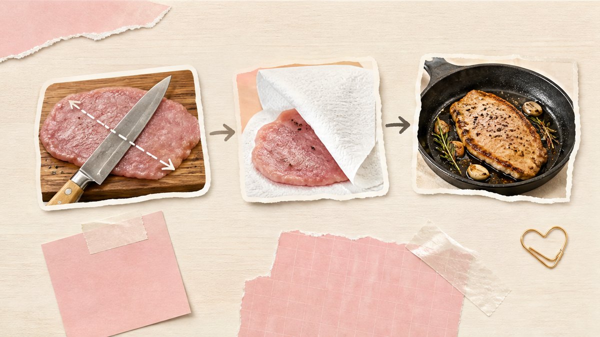 Стикеры нарезки поперёк и короткой жарки телятины